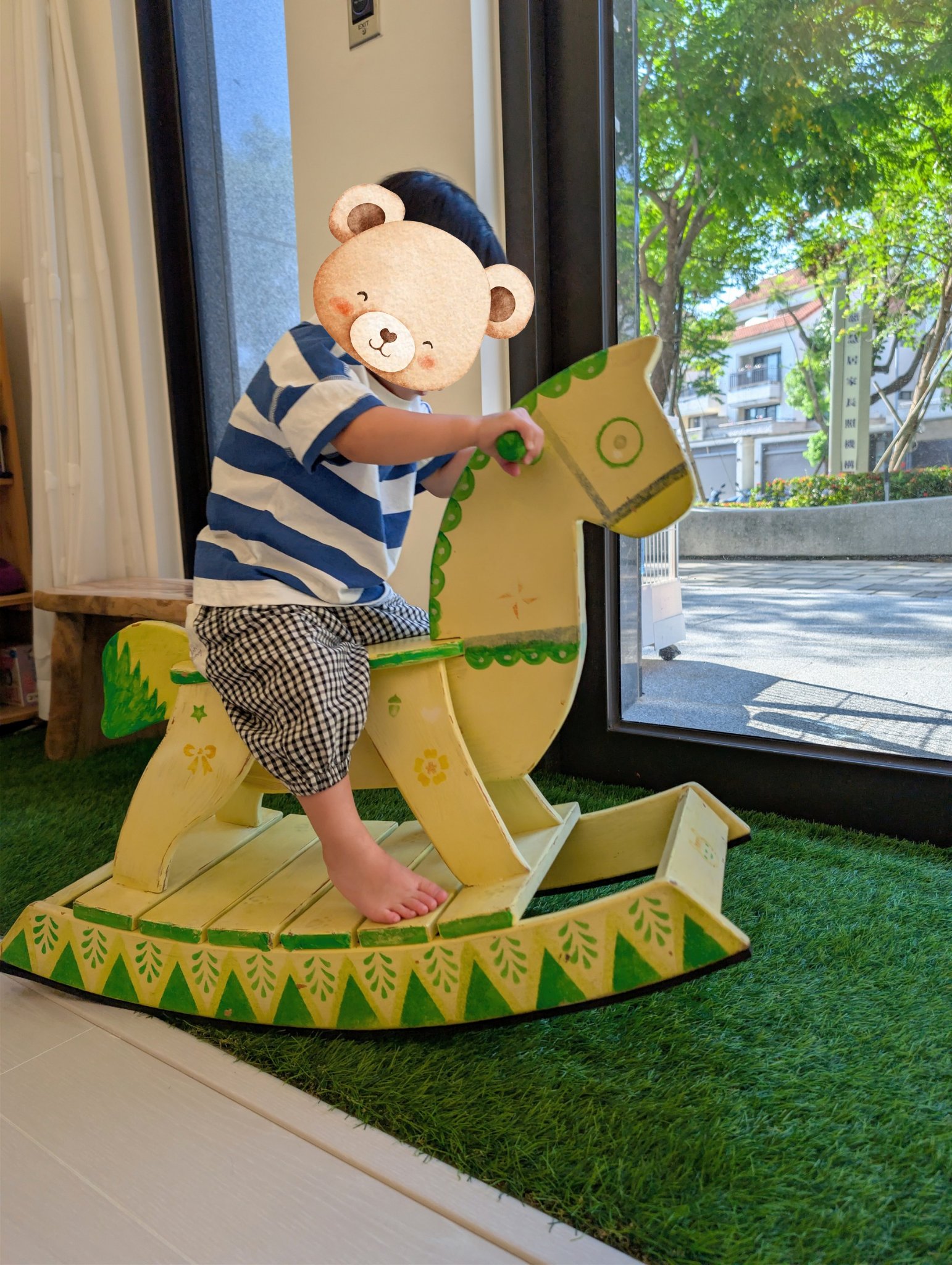 play with me moment artisan made rocking horse gross motor vestibular sensory integration balance little rider