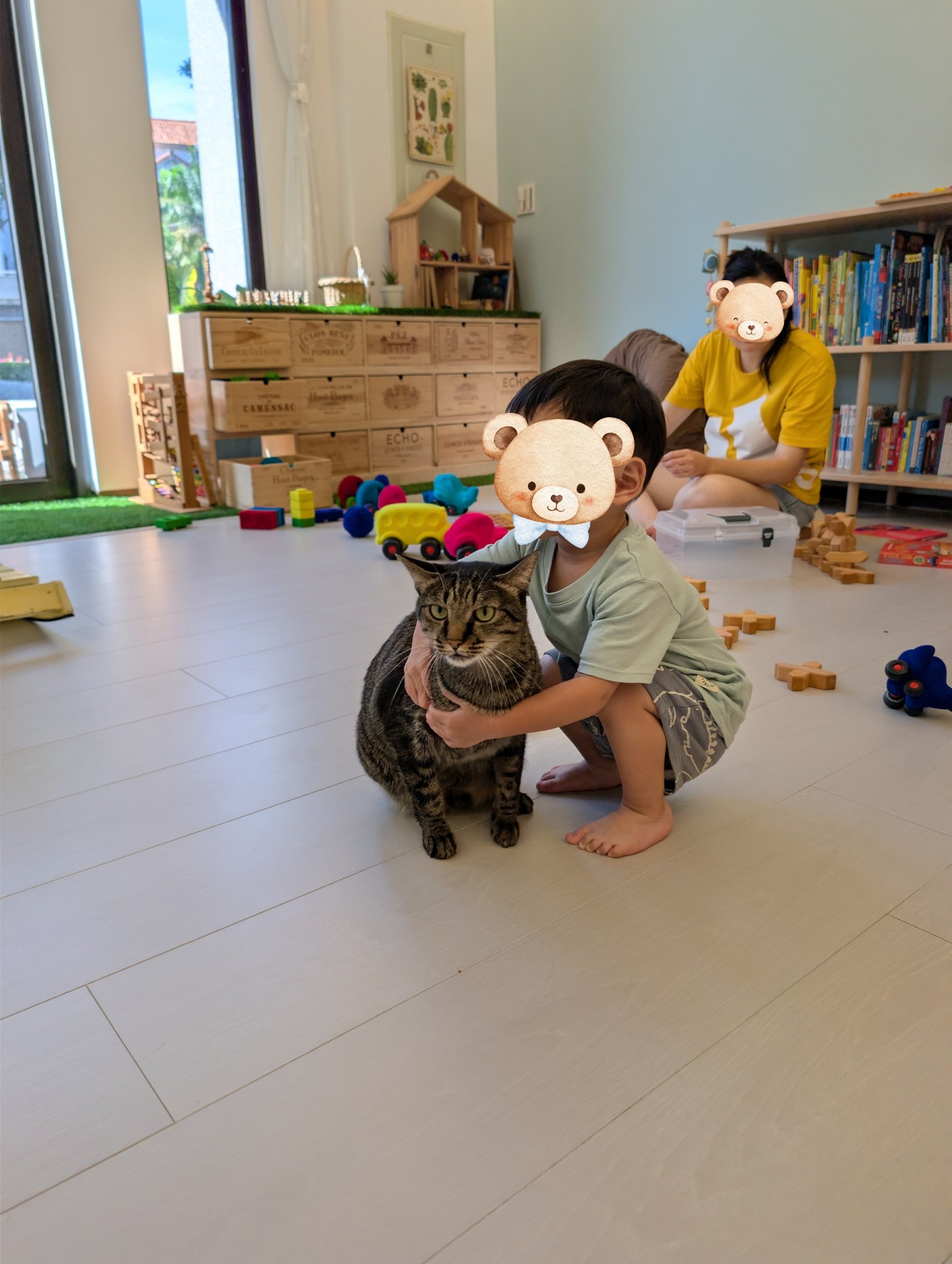 play with me moment cat lover bonding gentle hands social emotional learning life learning toddler ginpond lounge
