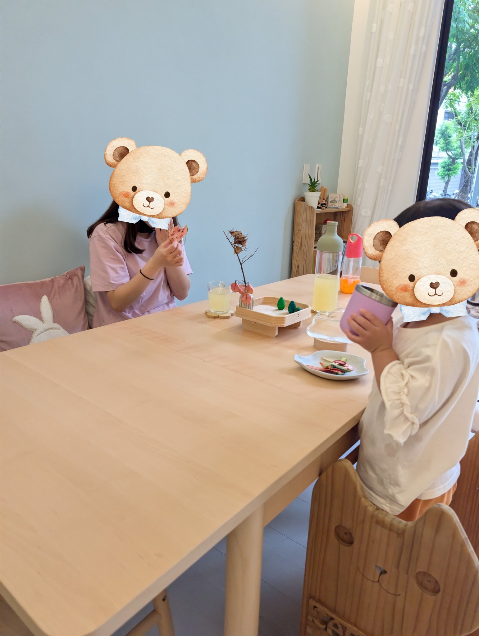 play with me moment cozy afternoon tea toddler mama teatime real food education quality life japanese artisan made