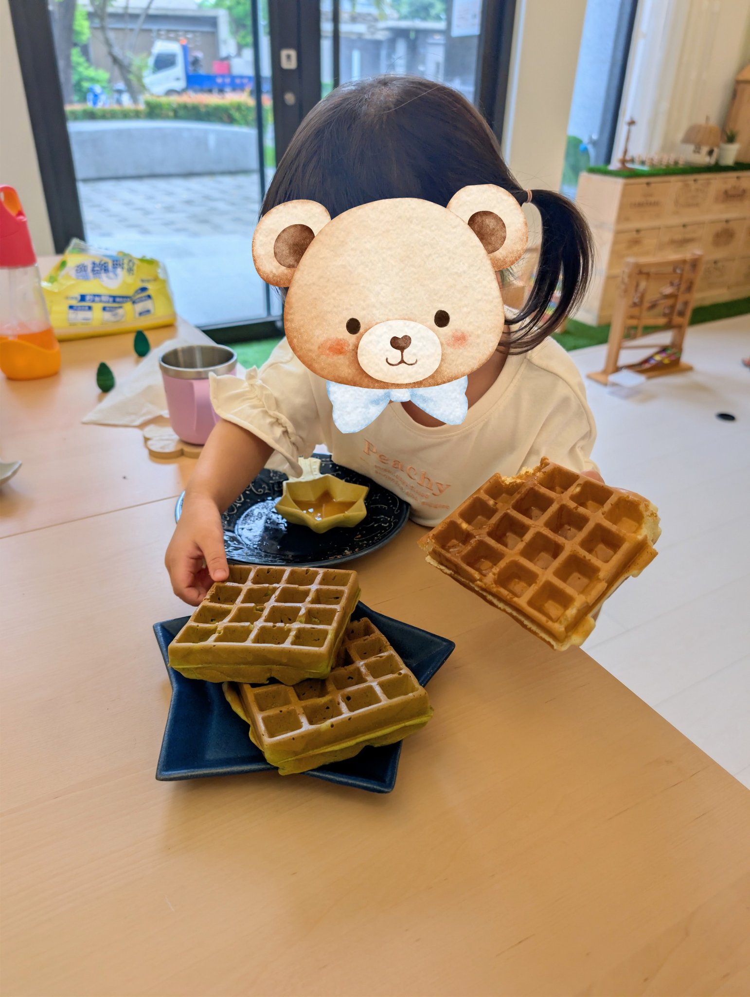 play with me moment handmade waffle healthy snack afternoon tea real food independence japanese artisan handcraft