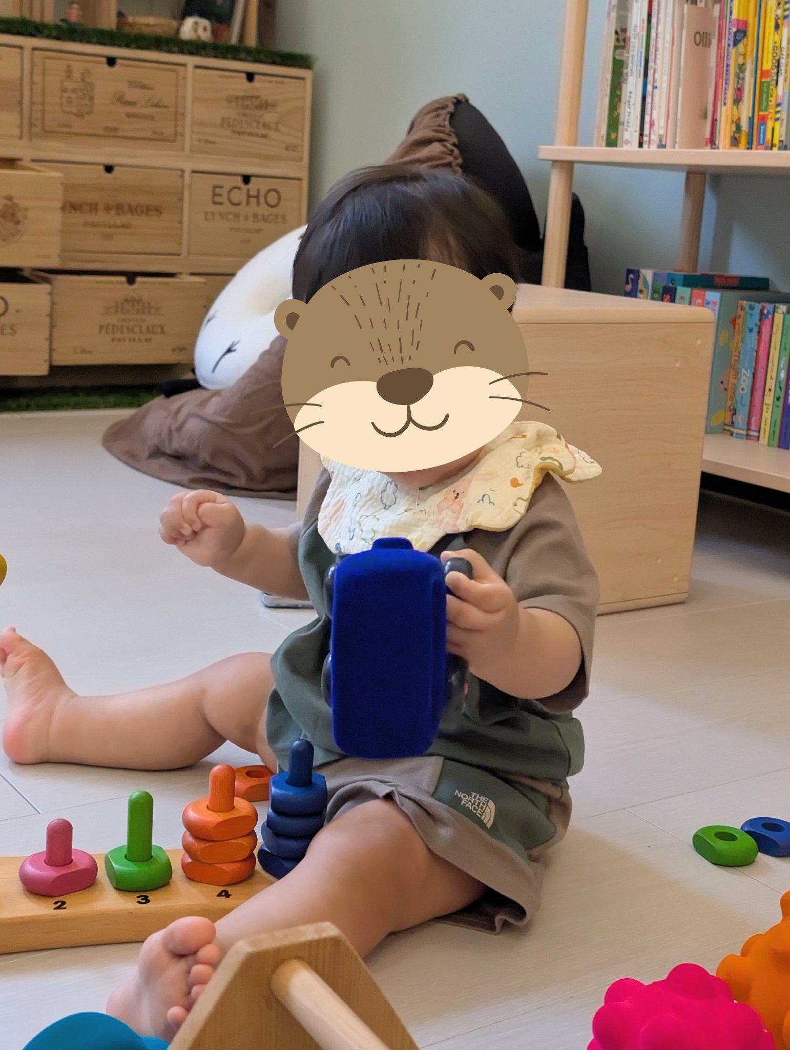 play with me moment heuristic play sensory integration number sense stacking rings montessori inspired natural latex