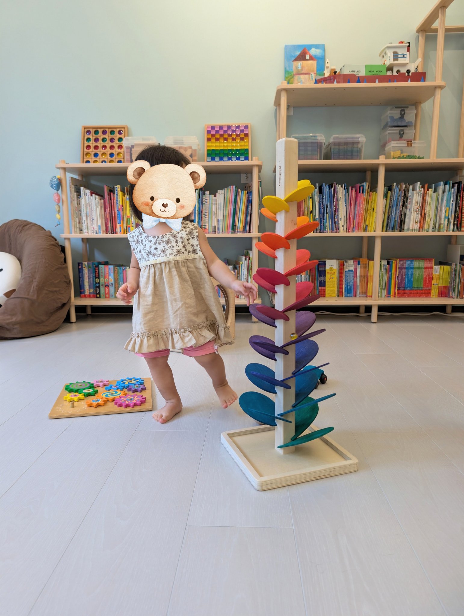 play with me moment little explorer flower music tree cause and effect marble run sound play grunspecht toddler