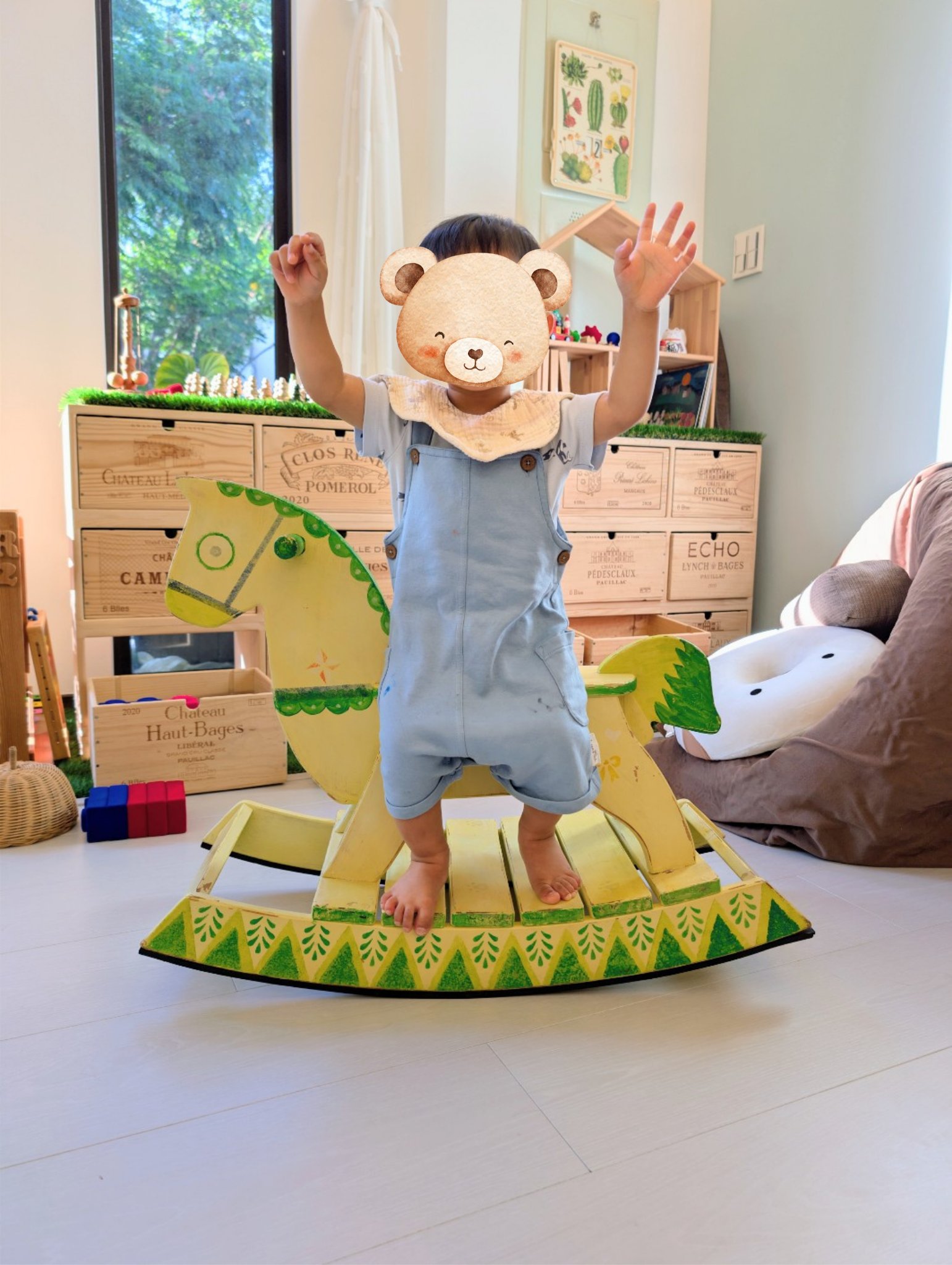 play with me moment little rider rocking horse gross motor vestibular joyful play confidence toddler handcrafted