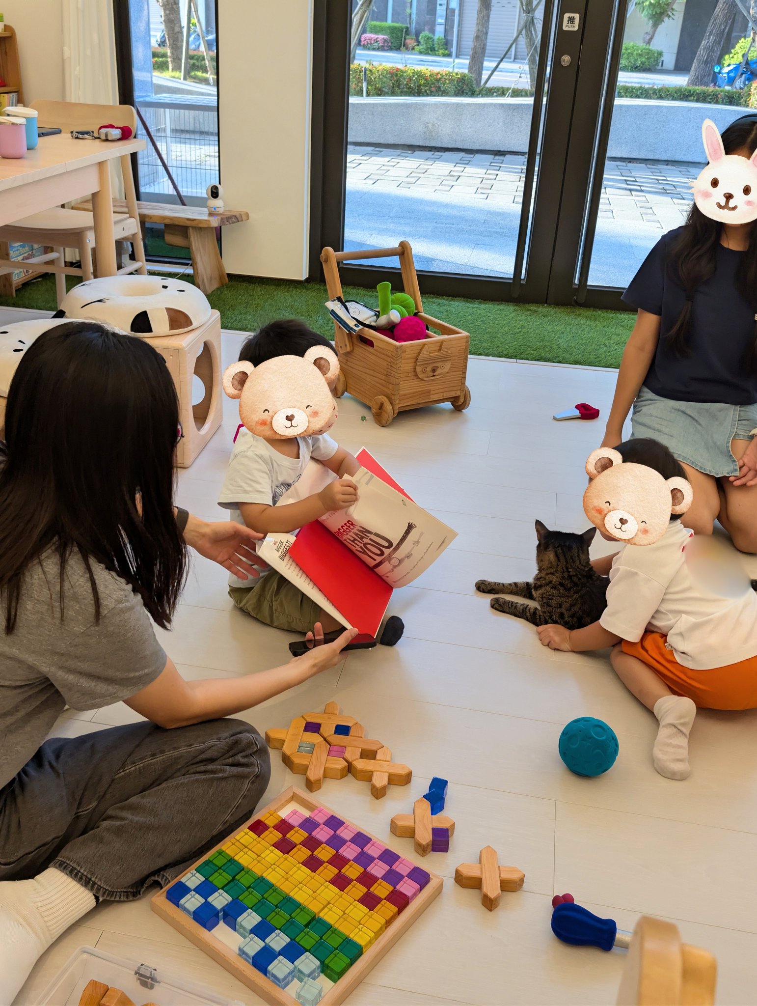play with me moment mixed age play friendship playdate lap reading english picture book gentle hands cat lover