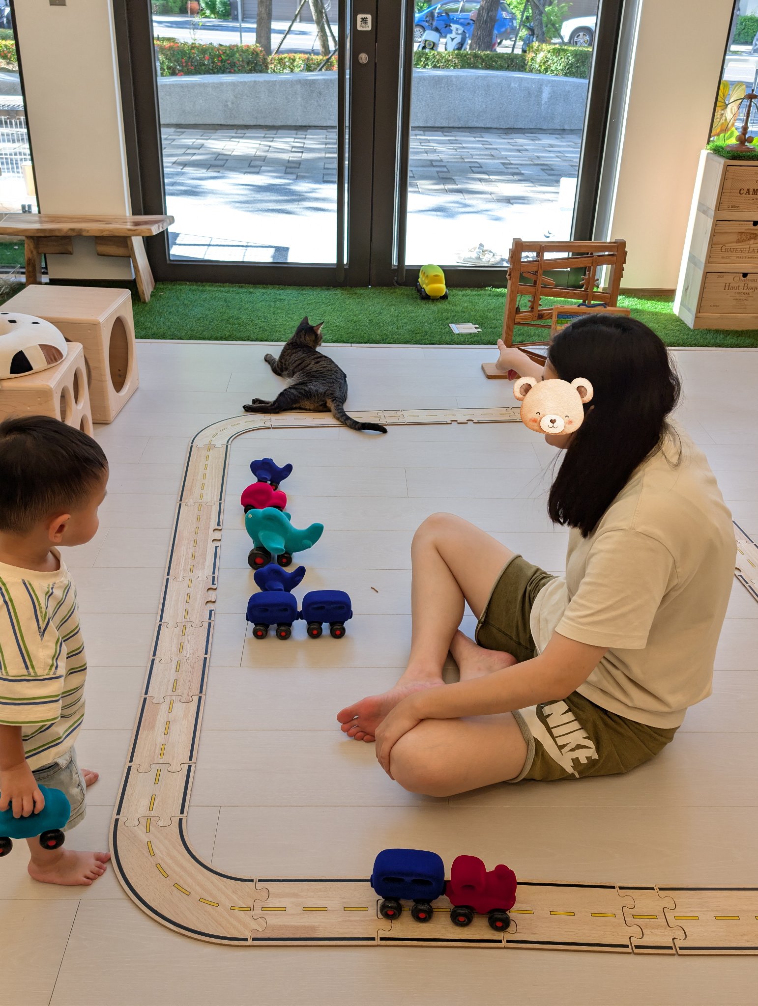 play with me moment mom and son time road building fine motor play based learning natural latex non toxic rubbabu