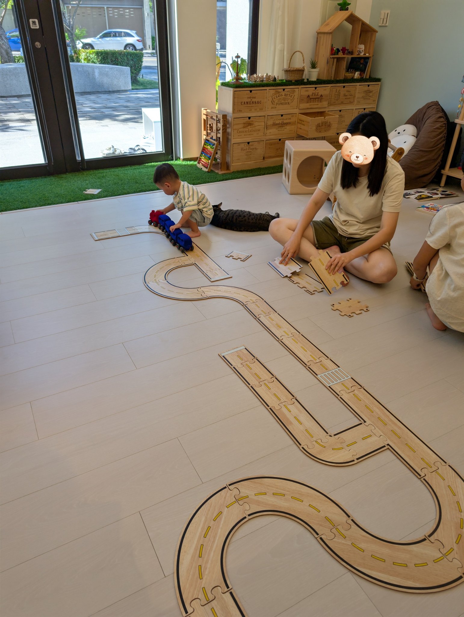 play with me moment mom and son time road building spatial reasoning problem solving open ended play toddler ginpond