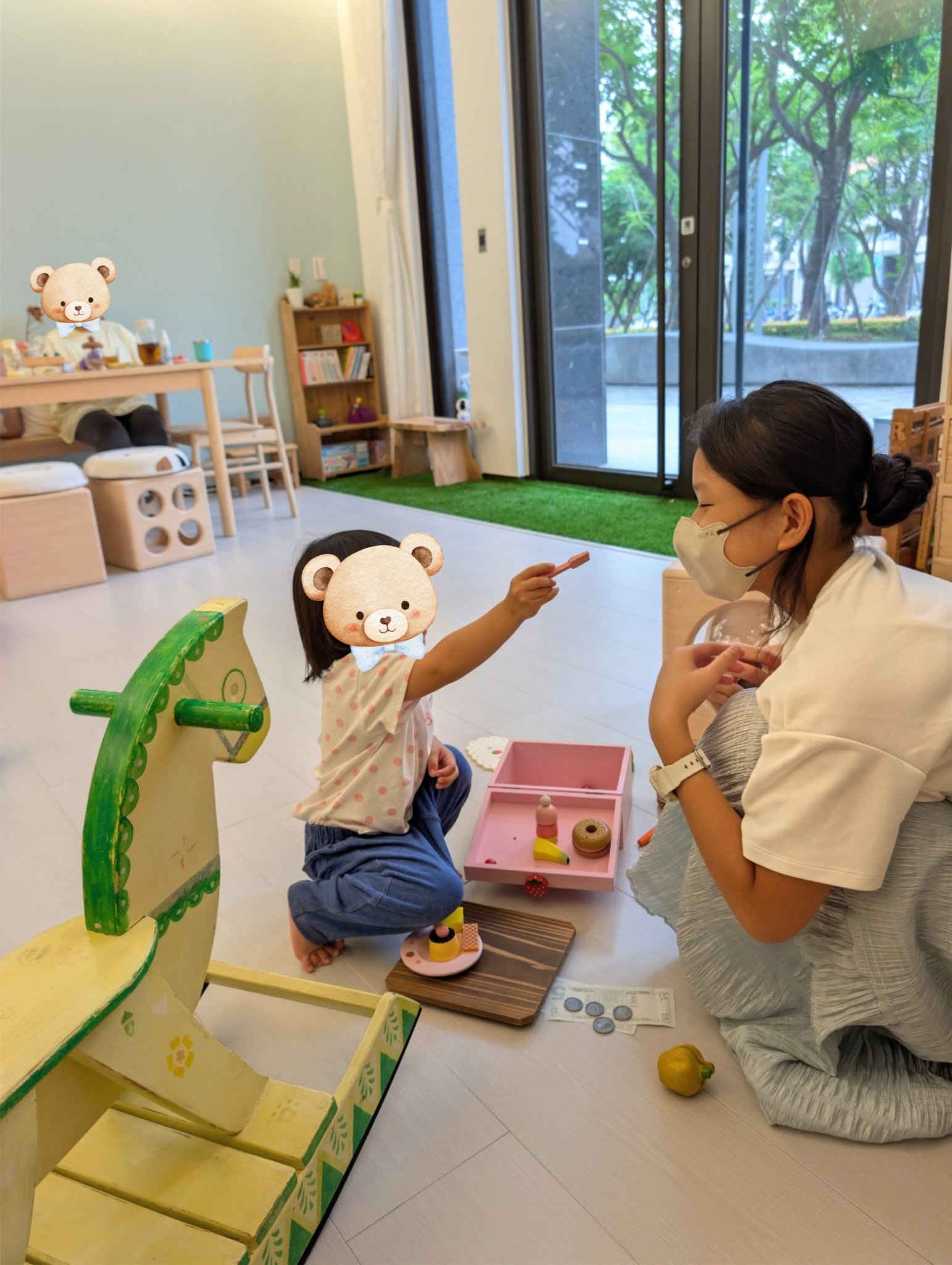 play with me moment motherhood company serve and return pretend play symbolic play social skill based learning
