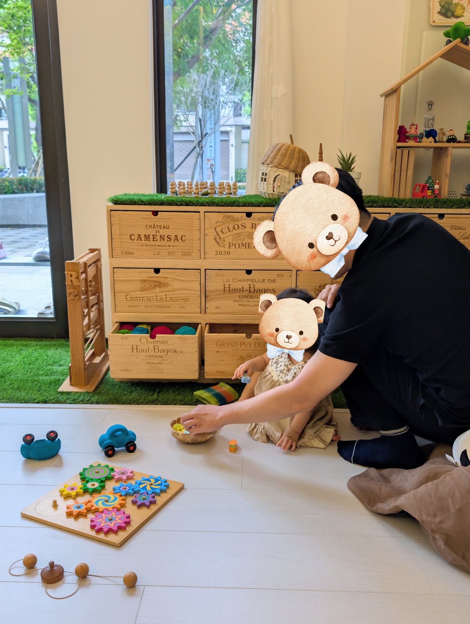 play with me moment parenting quality time gear play cause and effect fine motor wooden natural latex toys rubbabu