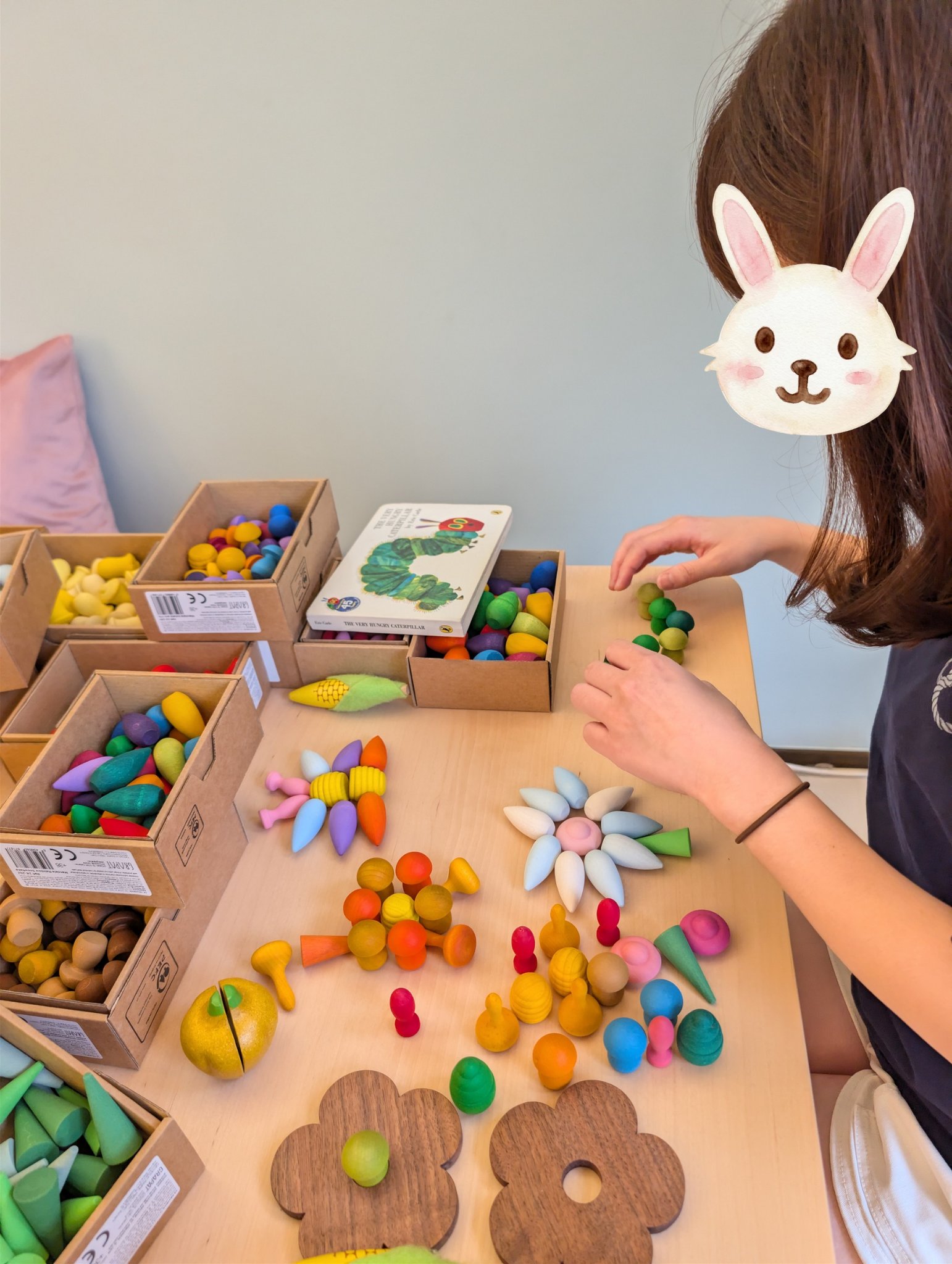 play with me moment parents play too mandala loose parts play open ended play colour sorting deep play tactile