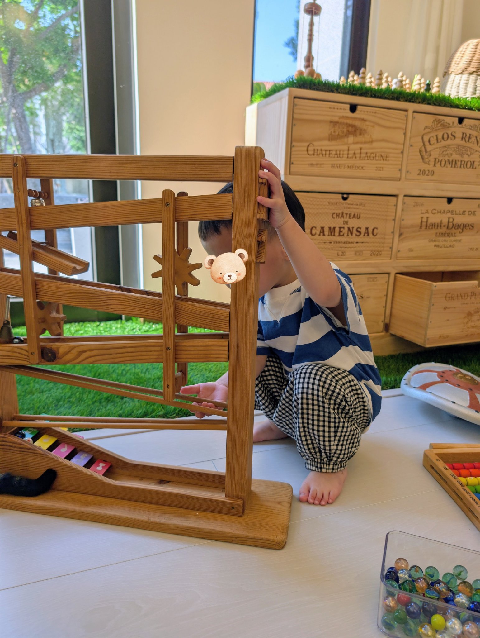 play with me moment peekaboo marble run inquiry based learning early science reggio inspired joyful play handcrafted