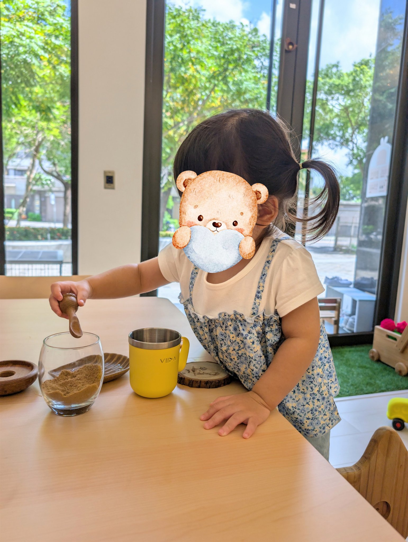 play with me moment practical life scooping fine motor hand eye coordination independence montessori inspired real