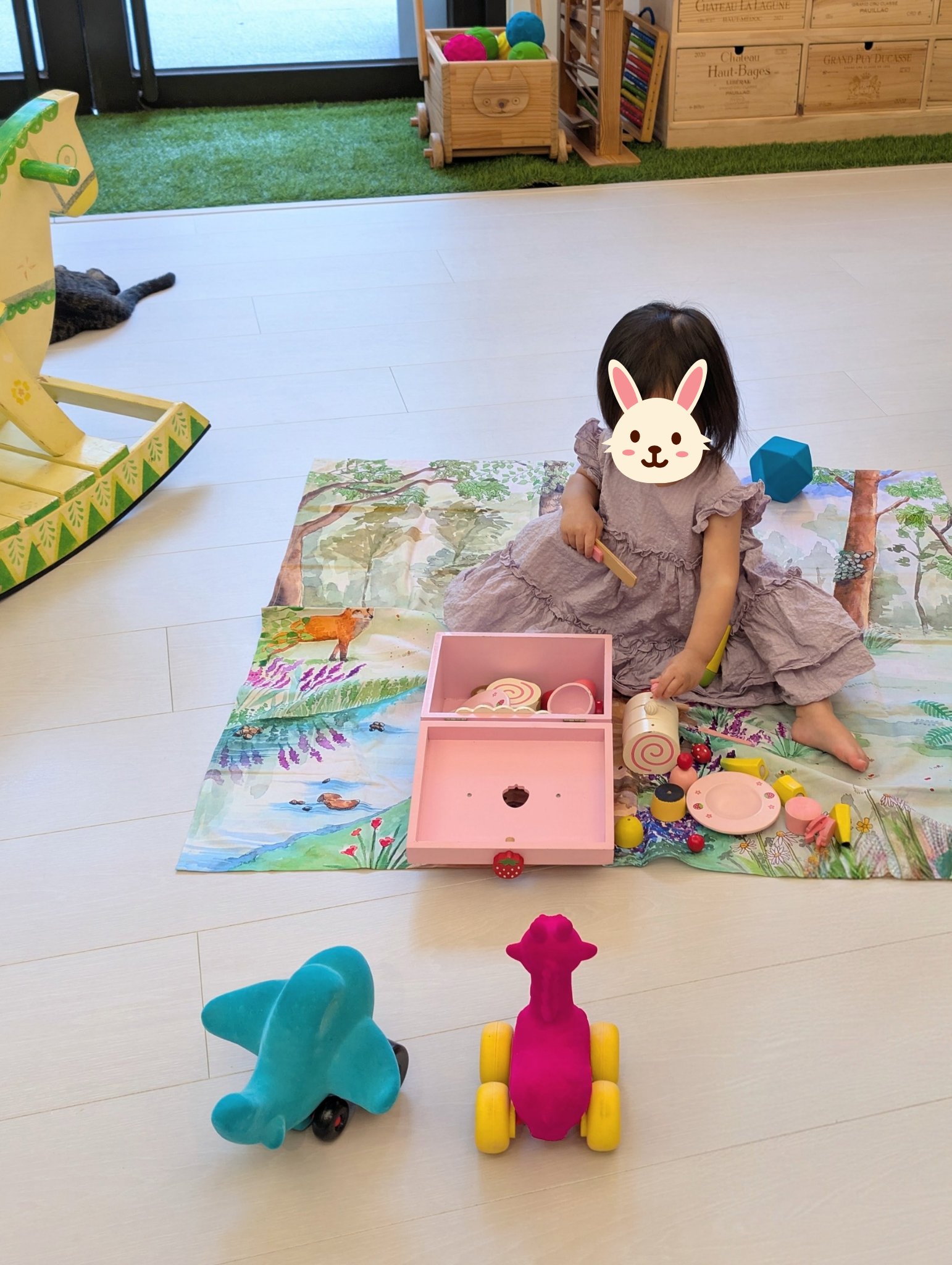 play with me moment pretend play wooden play food japanese wooden toy natural latex rubbabu airplane independent