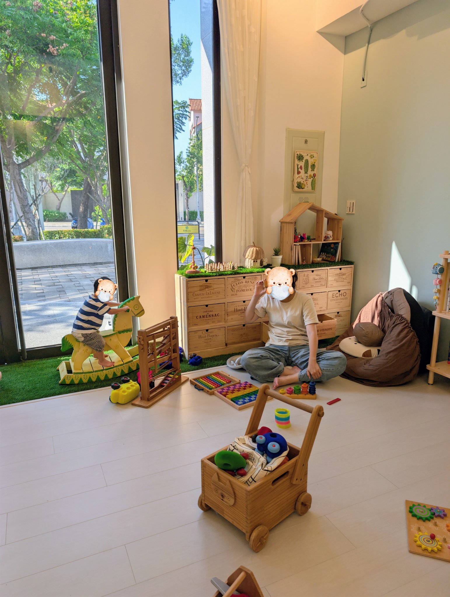 play with me moment push walker first steps gross motor independent play toddler wooden furniture home vibe calm