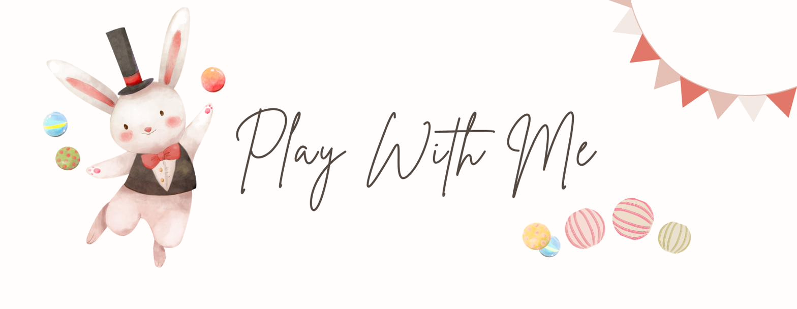 Play With Me 親子客廳：戴高帽的兔子拋著彩球